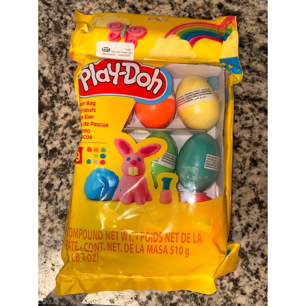 Play-Doh Easter Bag 9 Modeling Compound Eggs New Sealed Holiday Gift Set